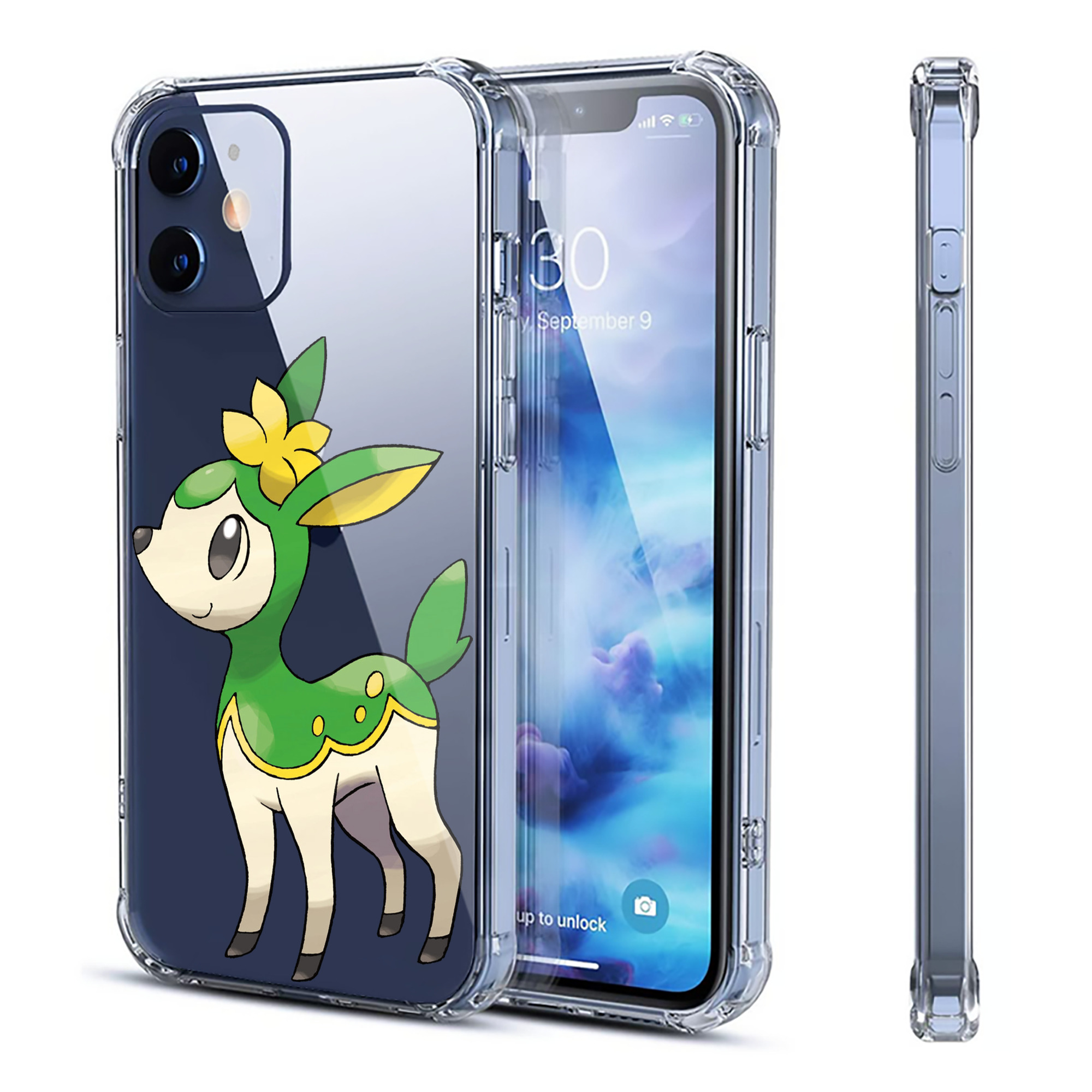 （画像用） ポケットモンスター Pokémon 【iPhone 12シリーズ対応】透明スマホケース（クリアソフトケース）